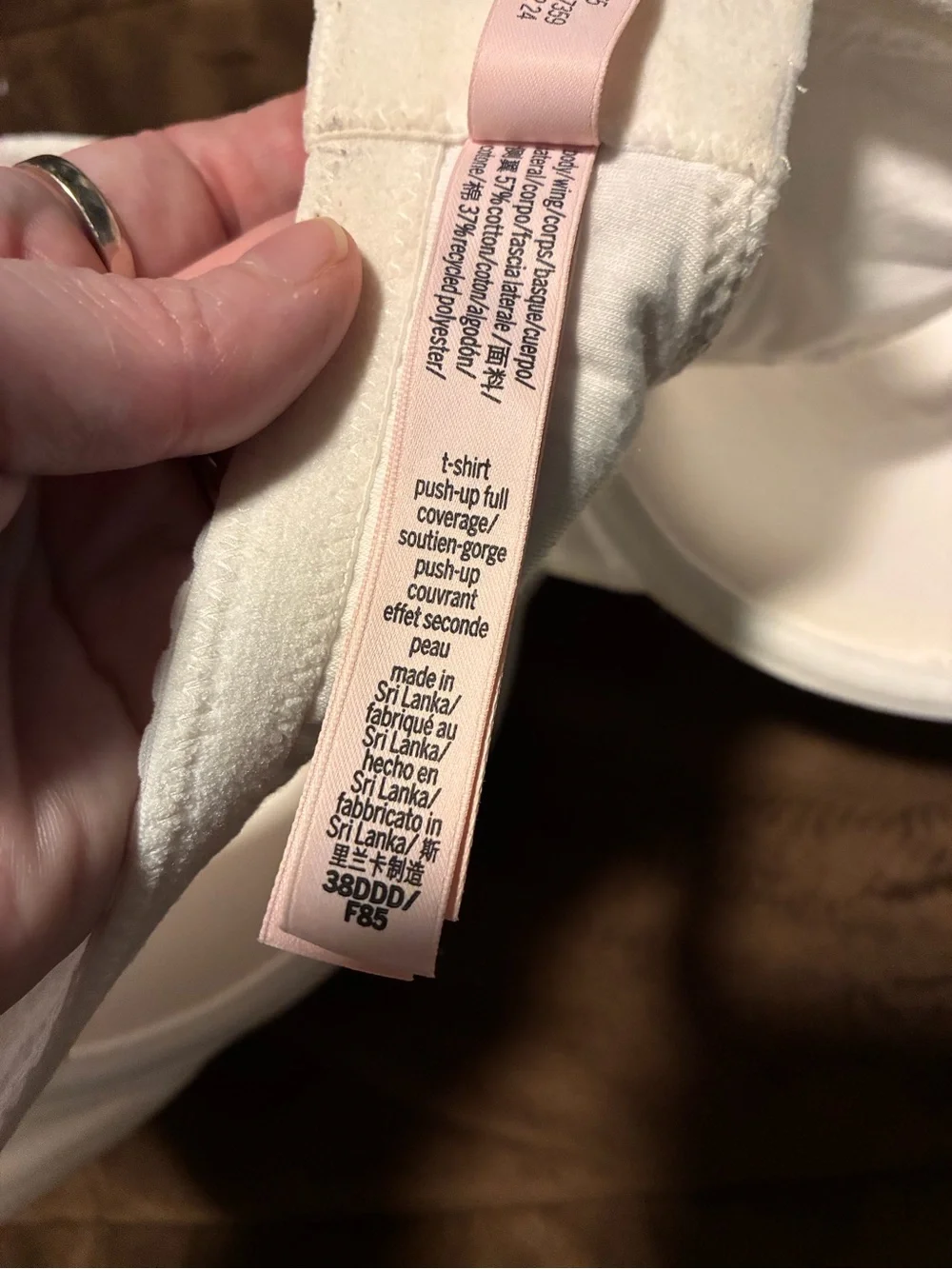 Victoria's Secret, t-shirt push-up full coverage, size 38DDD